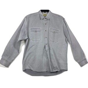 Joseph Abboud Shirt Mens XL Gray Grey Button up Long Sleeve